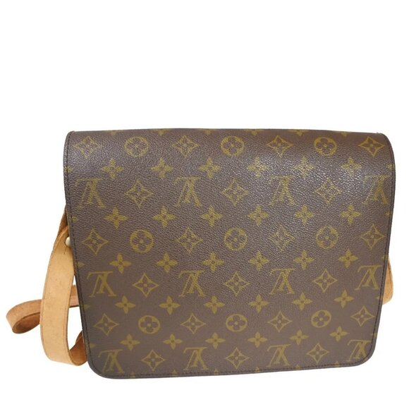 LOUIS VUITTON Cartouchiere GM Shoulder Bag Monogram Leather Brown - Picture 3 of 16